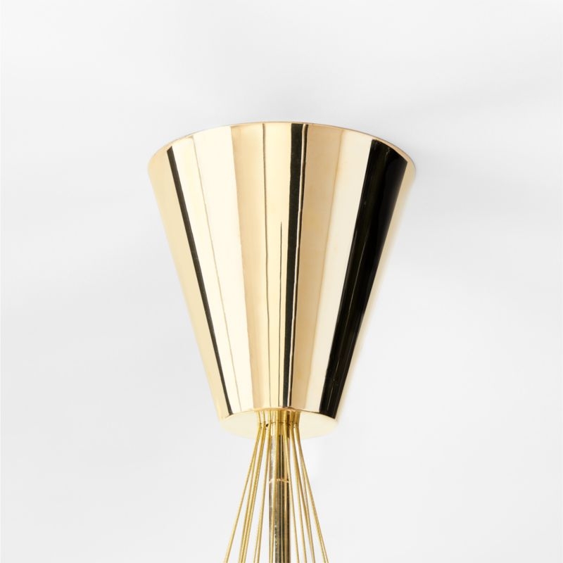 Corvina Unlacquered Polished Brass Chandelier - Image 3