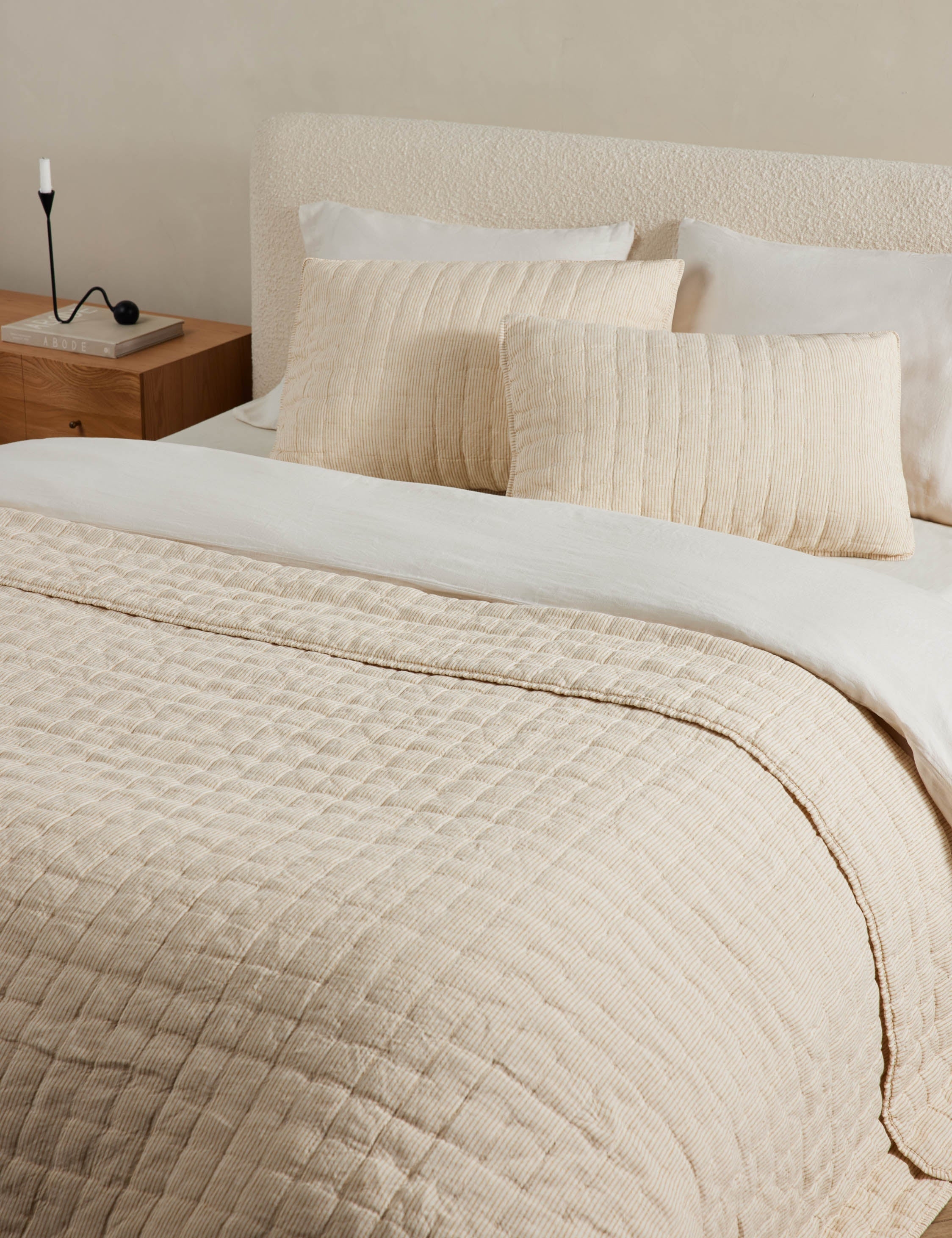 Lammin Linen Quilted Coverlet by Sarah Sherman Samuel - Image 9