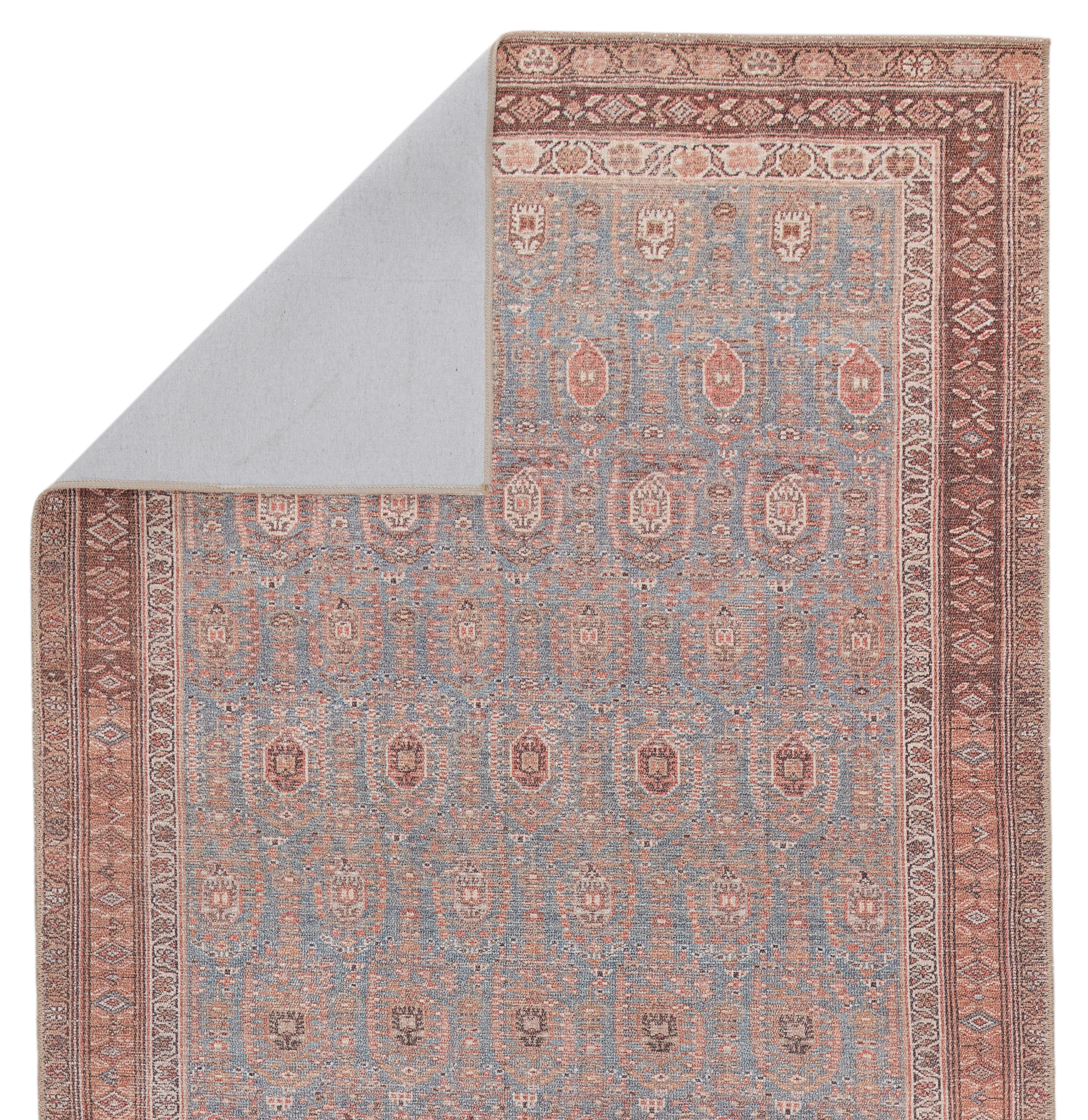 Vibe by Tielo Oriental Area Rug, Blue & Brown, 5 ' x 7'6" - Image 2