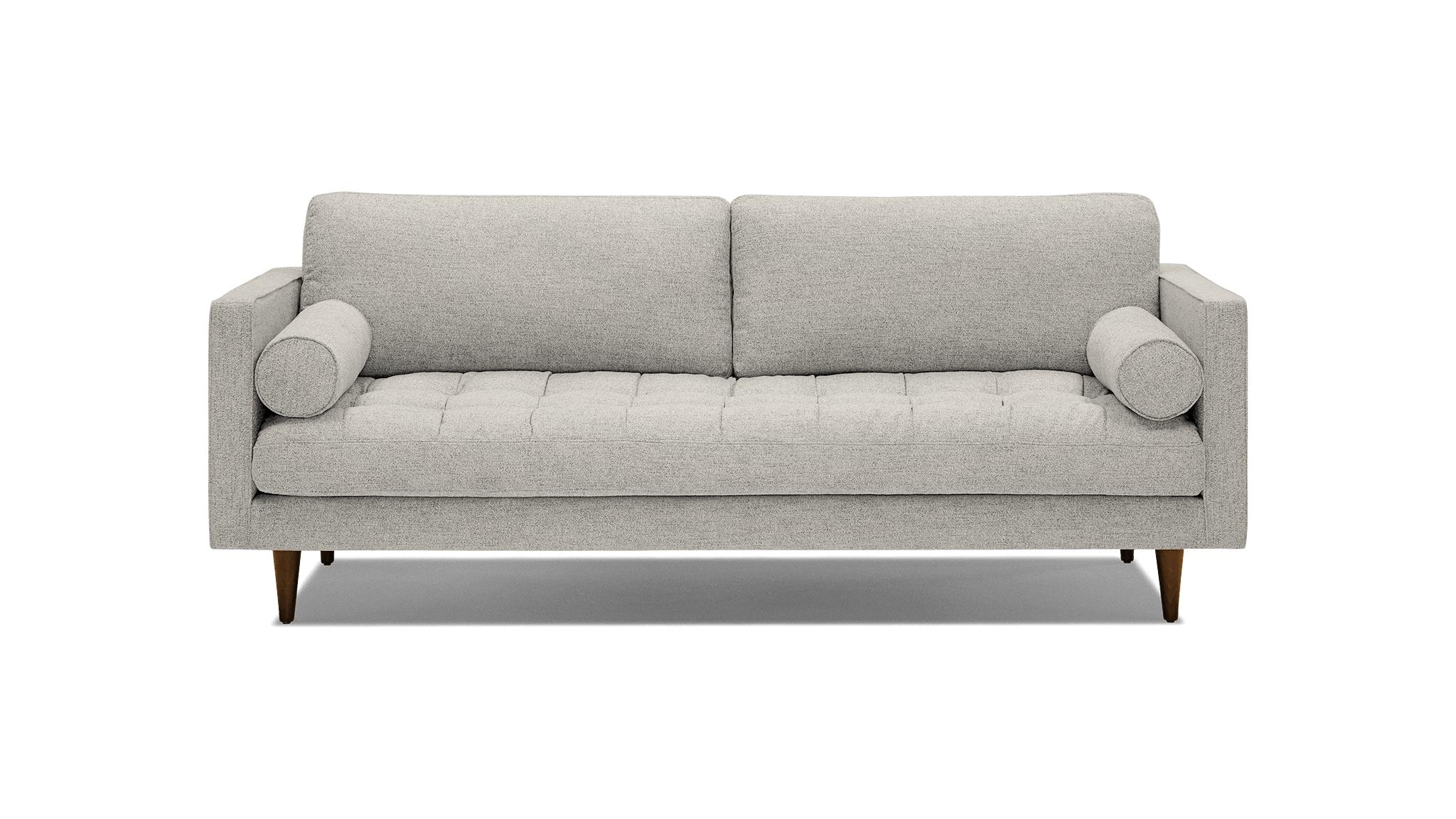 White Briar Mid Century Modern Sofa - Bloke Cotton - Mocha - Image 0