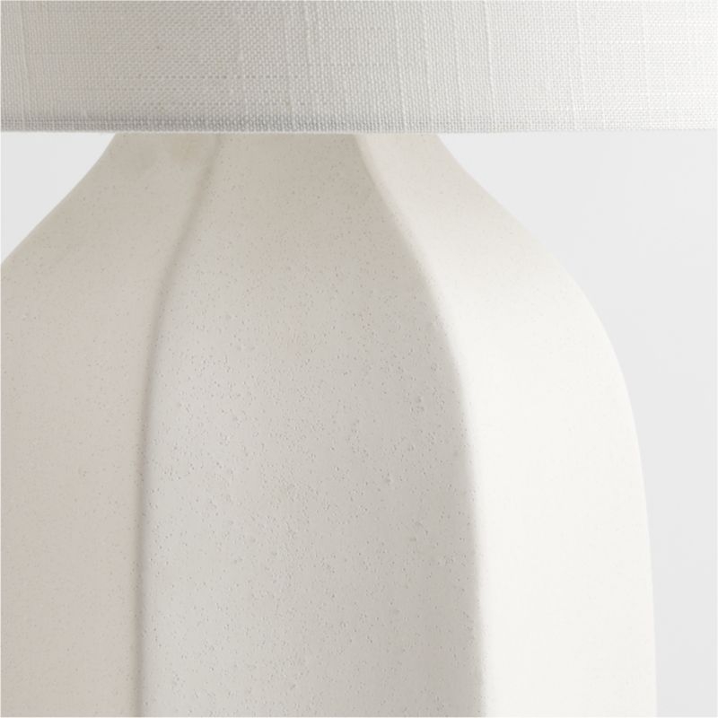 Amaryllis Small White Ceramic Table Lamp - Image 1