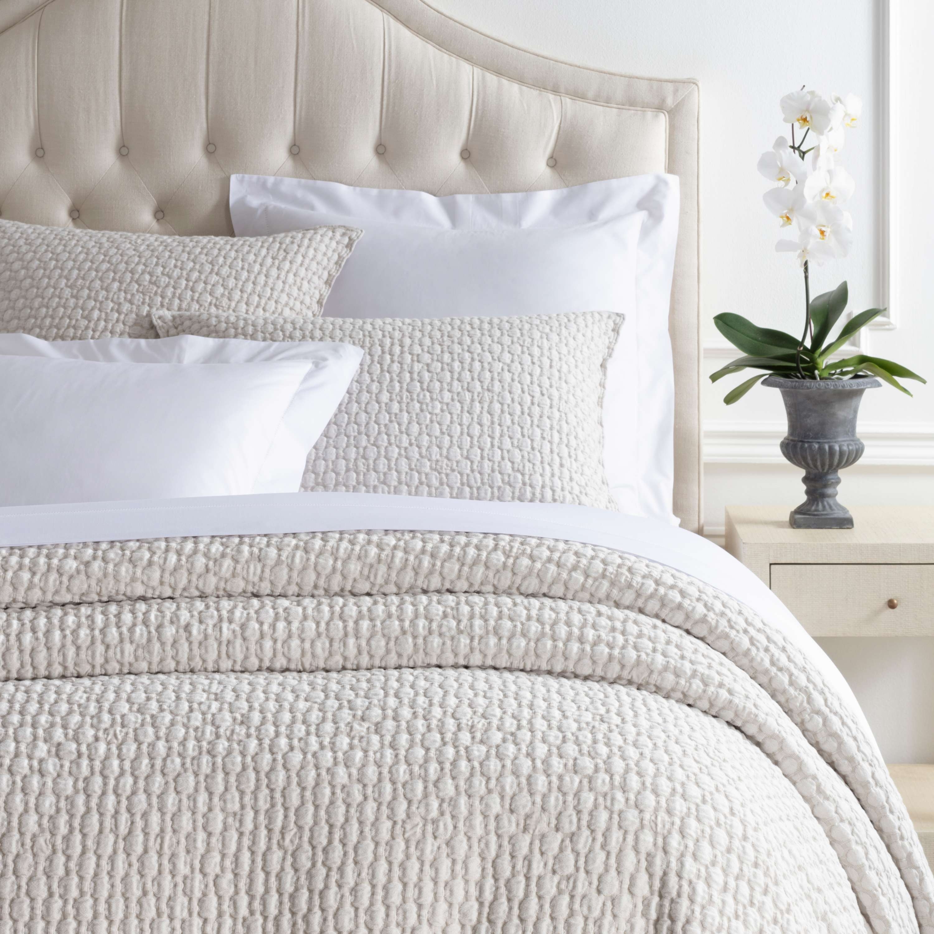 Lodi Sand Matelasse Coverlet - Image 0