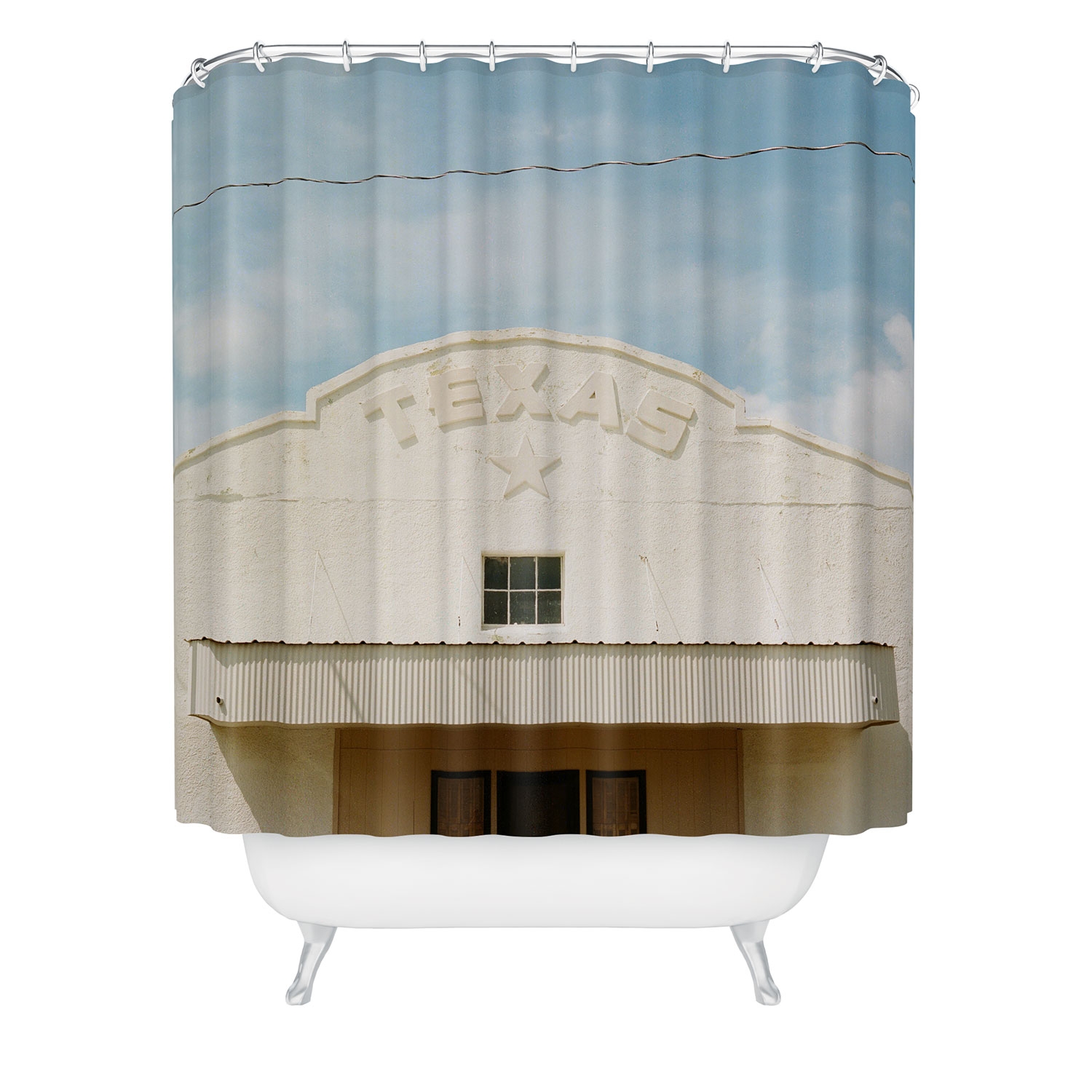Marfa Texas Xxii On Film by Bethany Young Photography - Shower Curtain Standard 71" x 74" with Liner - Image 0