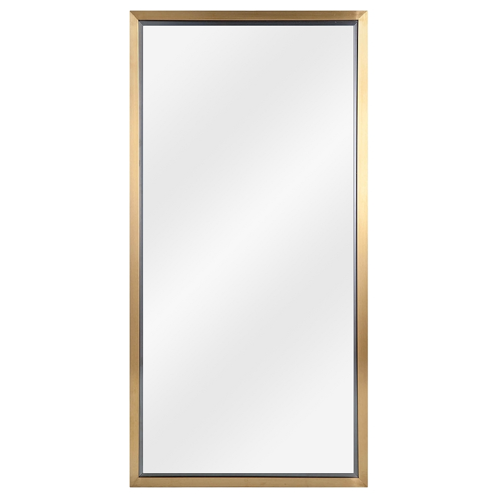 Classics Natural Brass 24" x 48" Wall Mirror - Style # 80W63 - Image 0