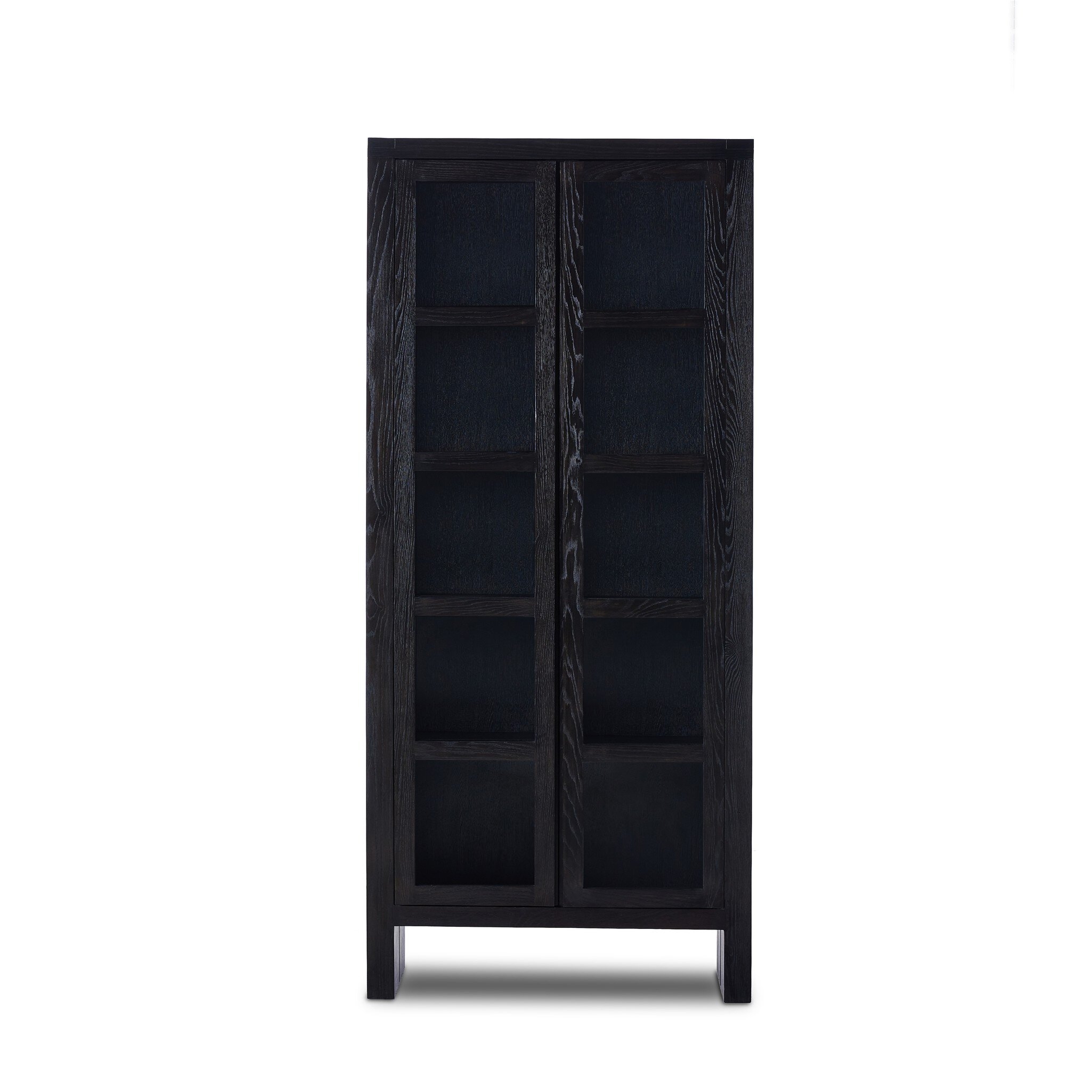 Warby Cabinet - Worn Black Veneer - Image 1