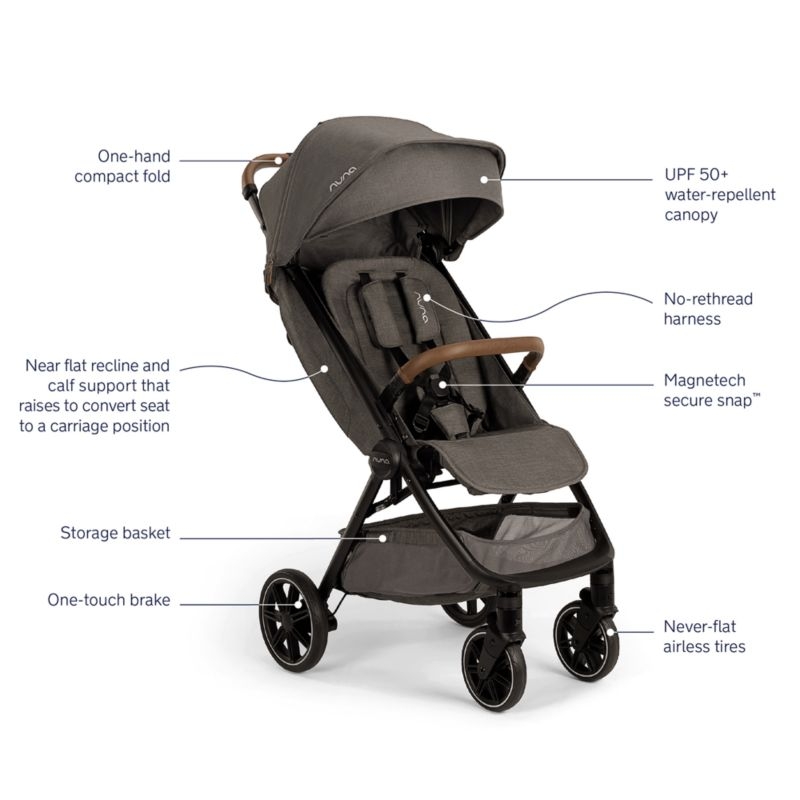Nuna ® PIPA ™ Urbn Granite Grey Baseless Baby Car Seat + TRVL LX ™ Stroller Next Travel System - Image 10