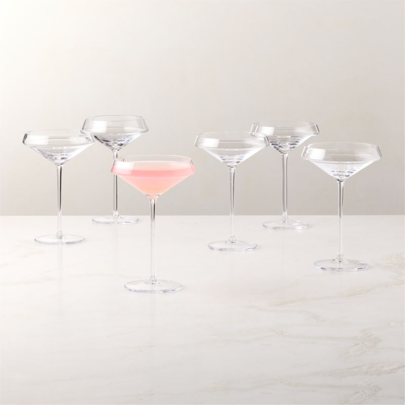 Joplin Coupe Glasses Set of 6 - Image 1