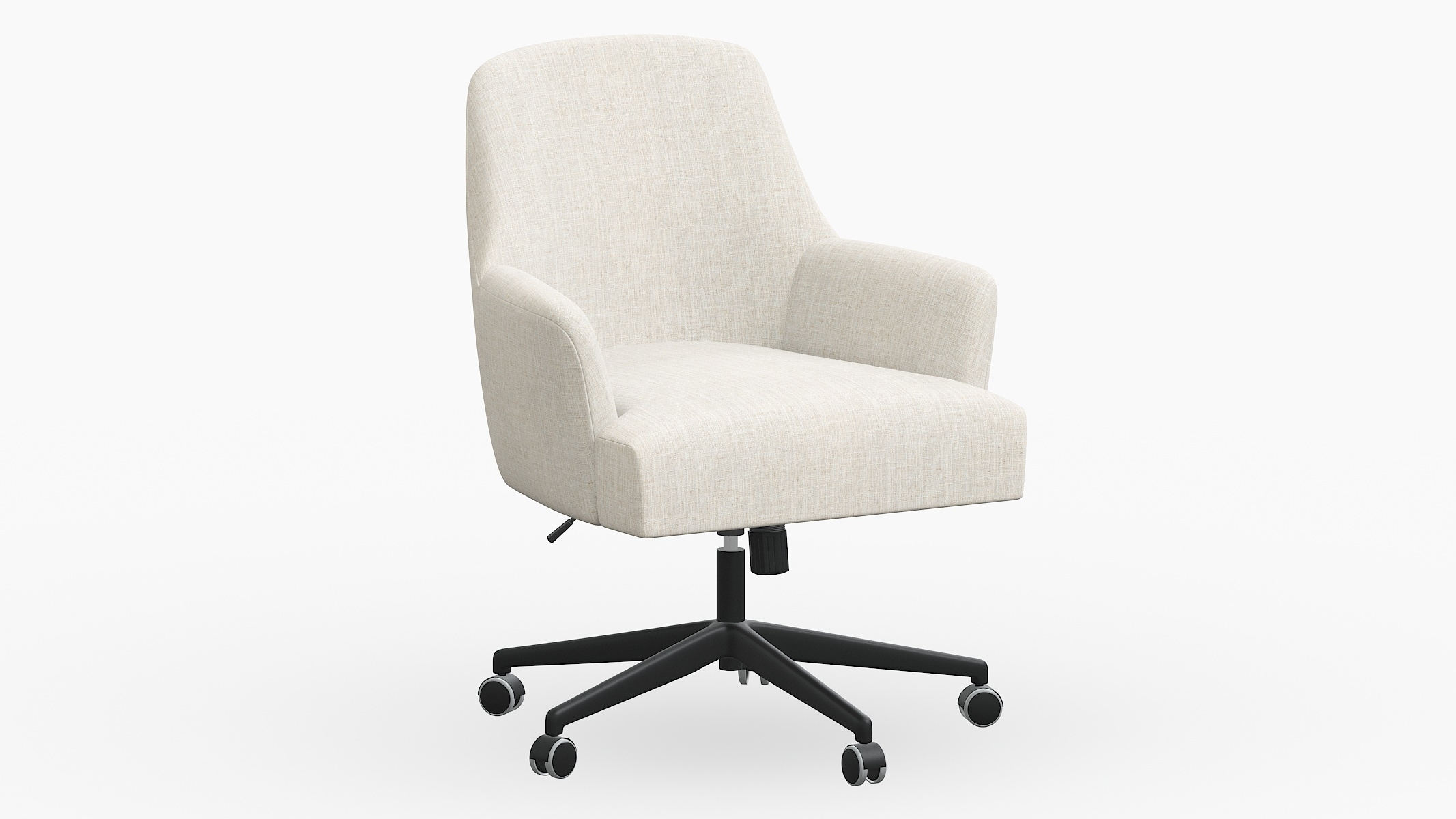 Modern Task Chair, Talc Linen - Image 1