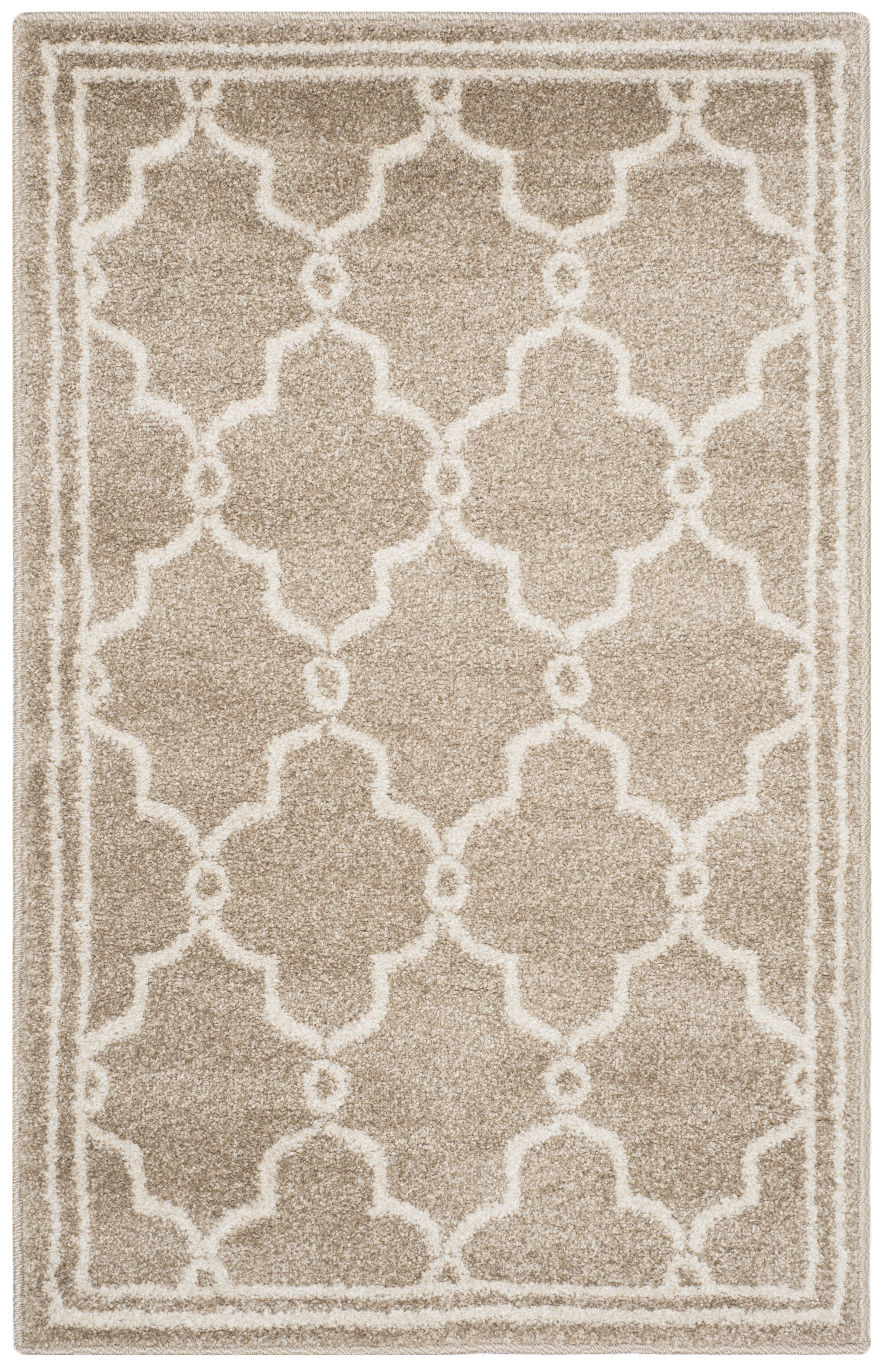 Arlo Home Indoor/Outdoor Woven Area Rug, AMT414S, Wheat/Beige,  2' 6" X 4' - Image 0