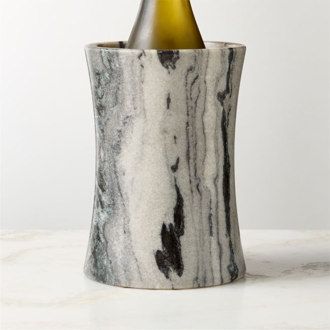 Matteo Grey Marble Wine Chiller - Image 0