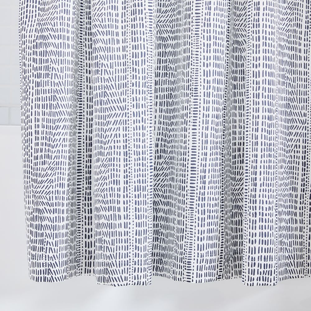 Bomu Shower Curtain, Midnight, 72"x74" - Image 0