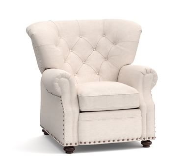Lansing Upholstered Recliner, Polyester Wrapped Cushions, Performance Boucle Oatmeal - Image 3