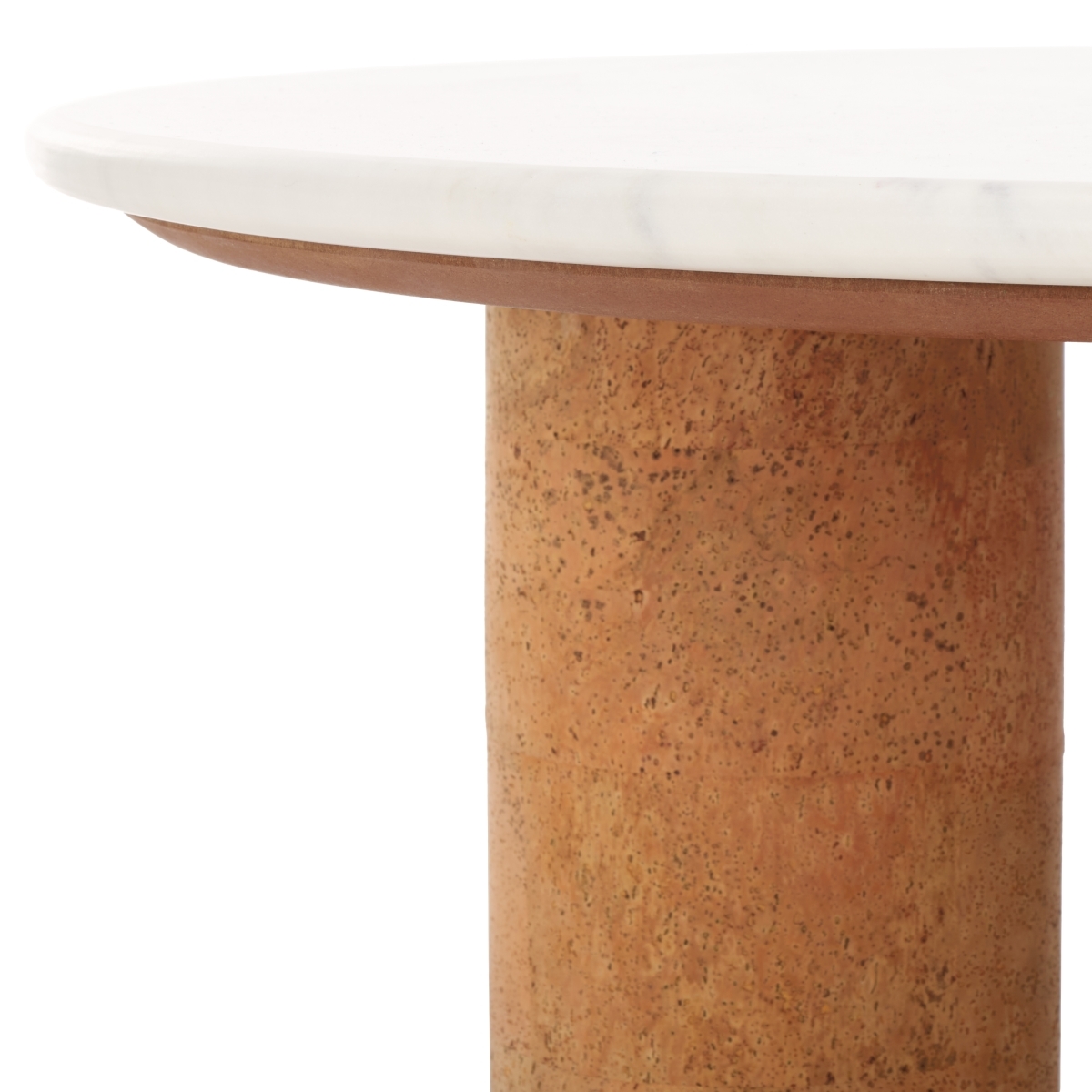 Marilynn Cork Coffee Table - White/Cork - Image 3