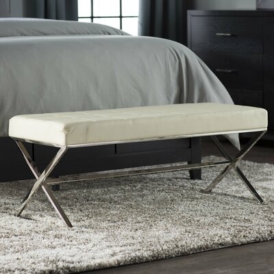 Chromium Faux leather Bench - Image 0