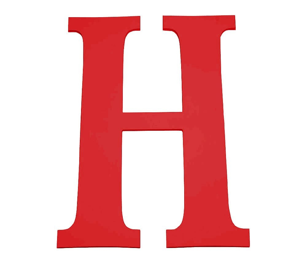 Large Harper Letters, Red, H - Image 0