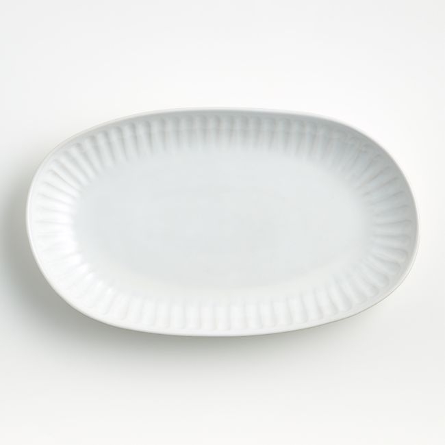 Dover White Small Oval Platter - Image 0