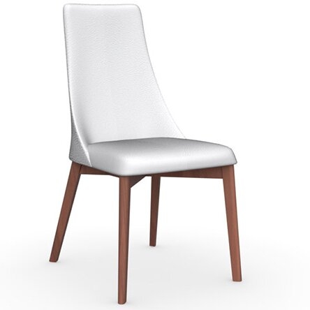 Calligaris Etoile Upholstered Dining Chair with Wooden Legs - Image 0