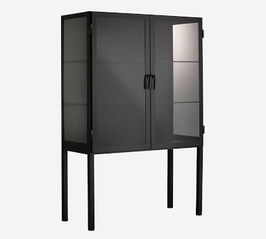Lomita Storage Cabinet, Black, 43.5"L x 66"H - Image 3