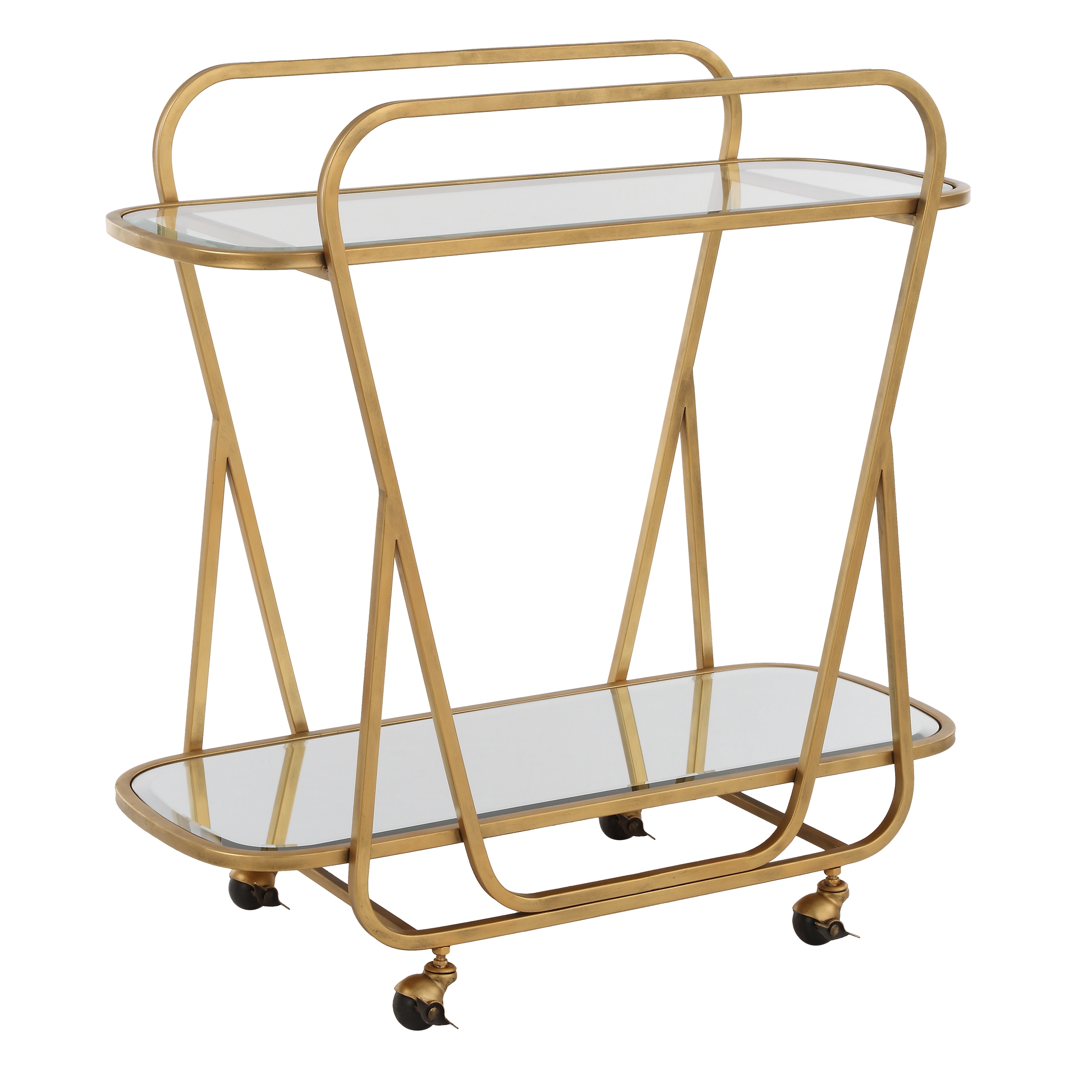 Swain Brass Serving Cart - Image 3