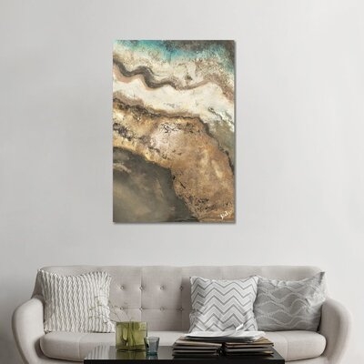 Neutral Tierra Rectangle II by Patricia Pinto - Painting Print - Image 0