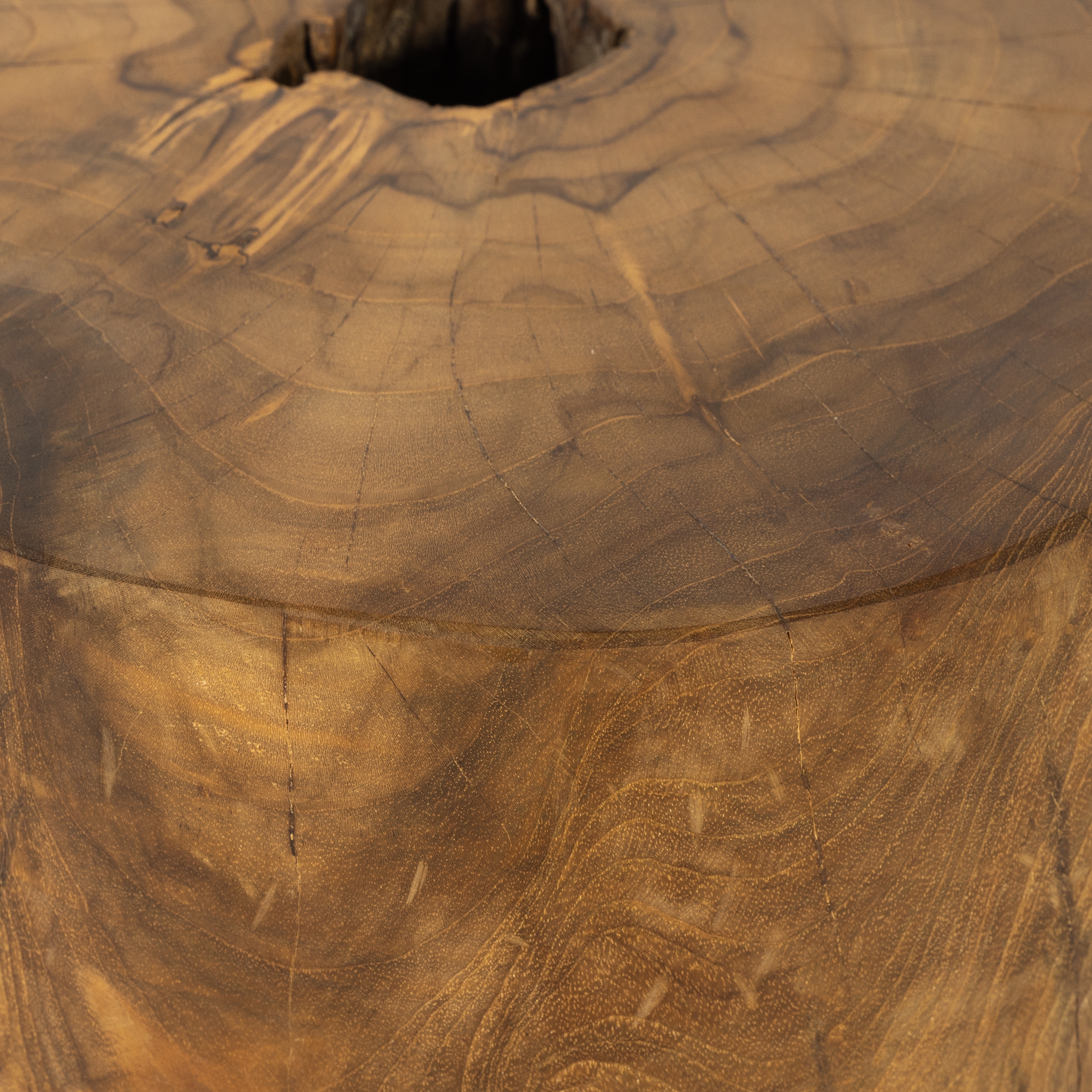 Kyra Outdoor End Table-Rustic Teak - Image 5