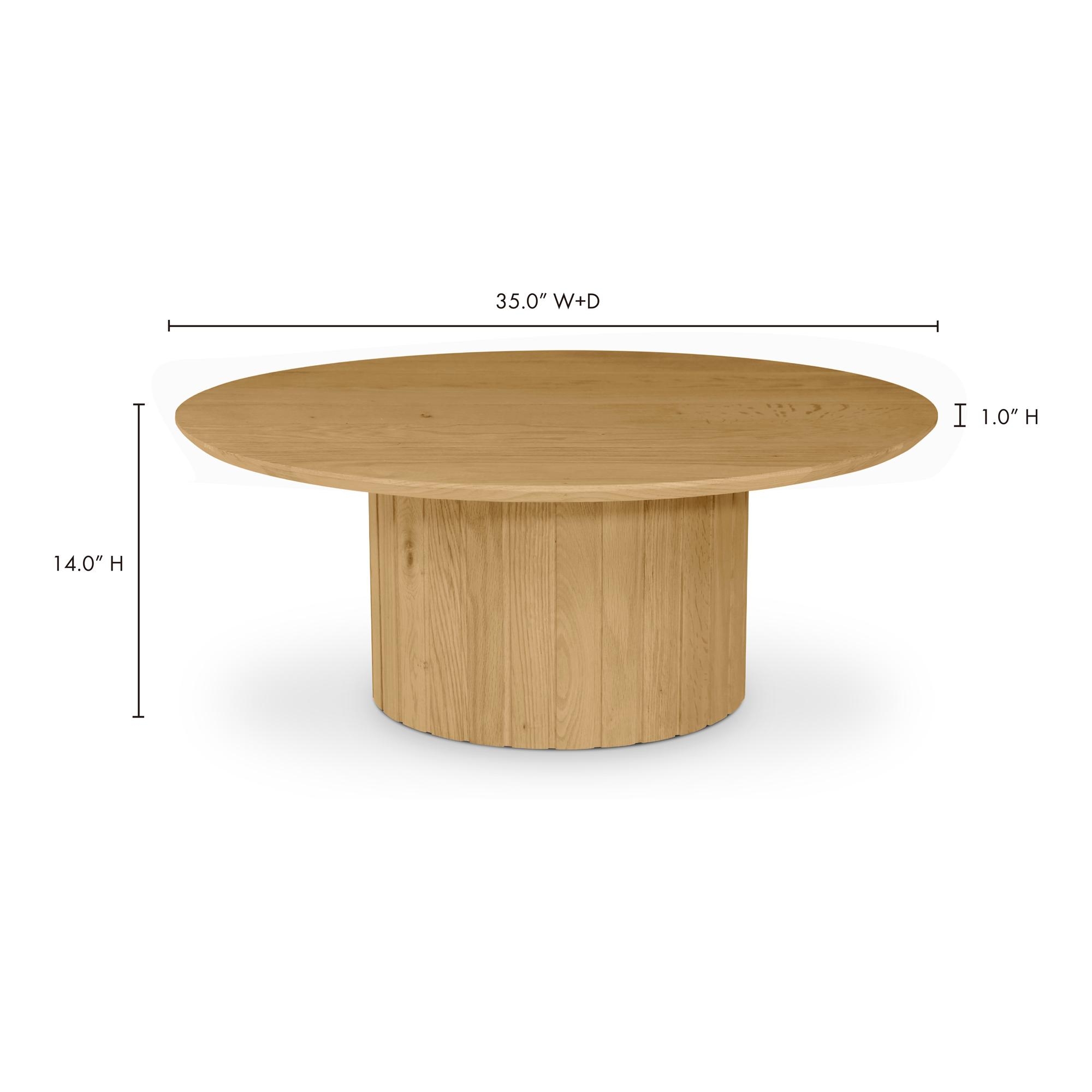 Povera Coffee Table Oak - Image 3