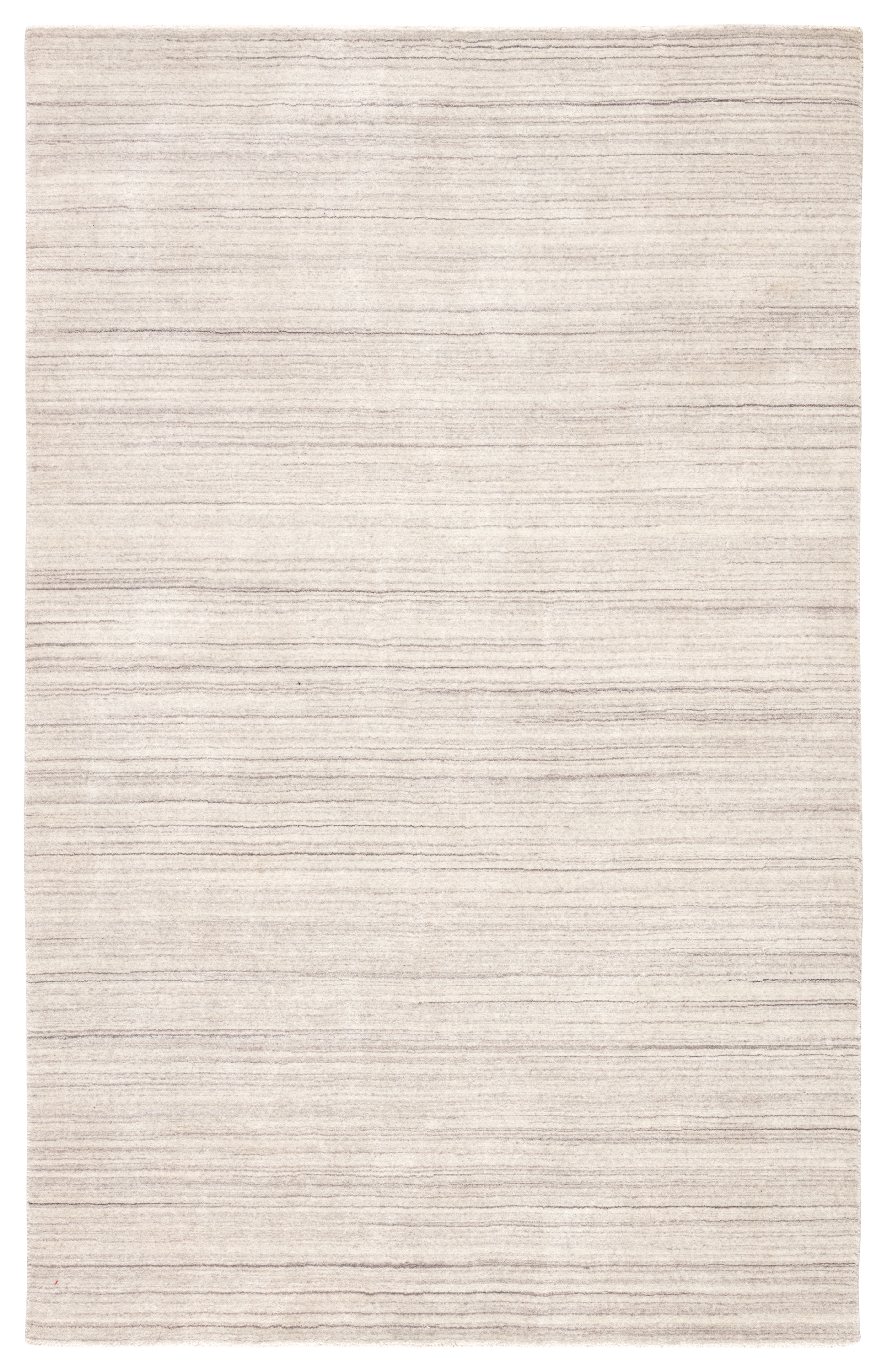 Tundra Handmade Solid White/ Gray Area Rug (9'X12') - Image 0