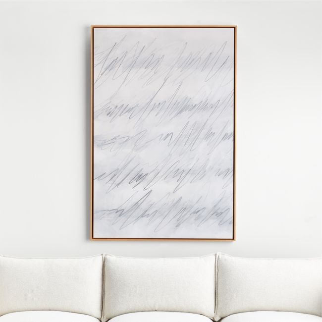 'Obscured Linework I' Framed Reproduction Wall Art Print 41.5"x61.5" - Image 0