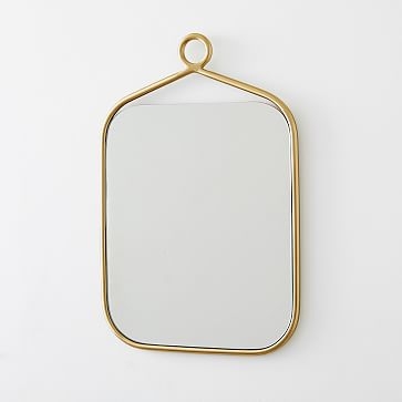 Decorative Detail Loop Mirror, Rectangle - Image 0