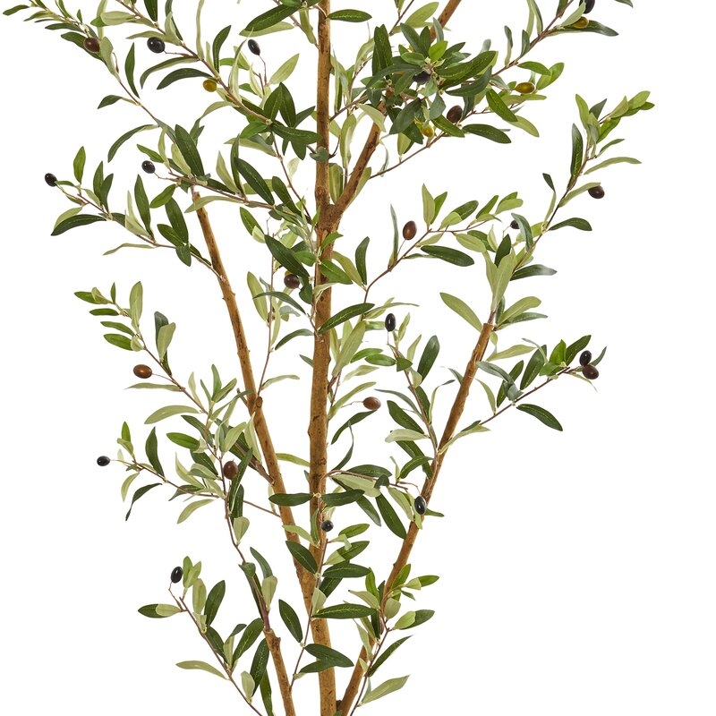 Faux Olive Tree in Planter, 82" - Image 3