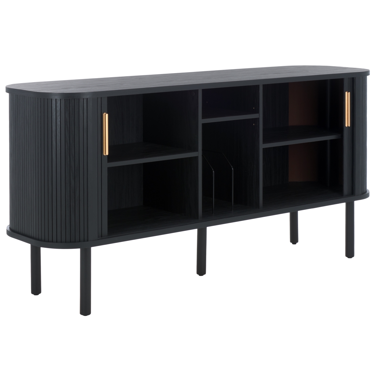 Tealla Sideboard / Media Stand - Black / Gold - Safavieh - Image 5