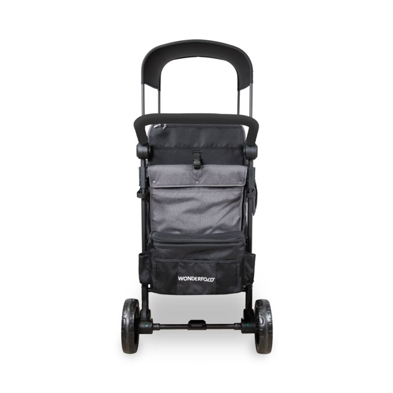 Wonderfold W2 Elite Pro Charcoal Grey Double Kids Stroller Wagon - Image 1