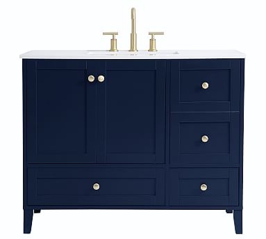 Blue Moro Single Sink Vanity, 42" - Image 0