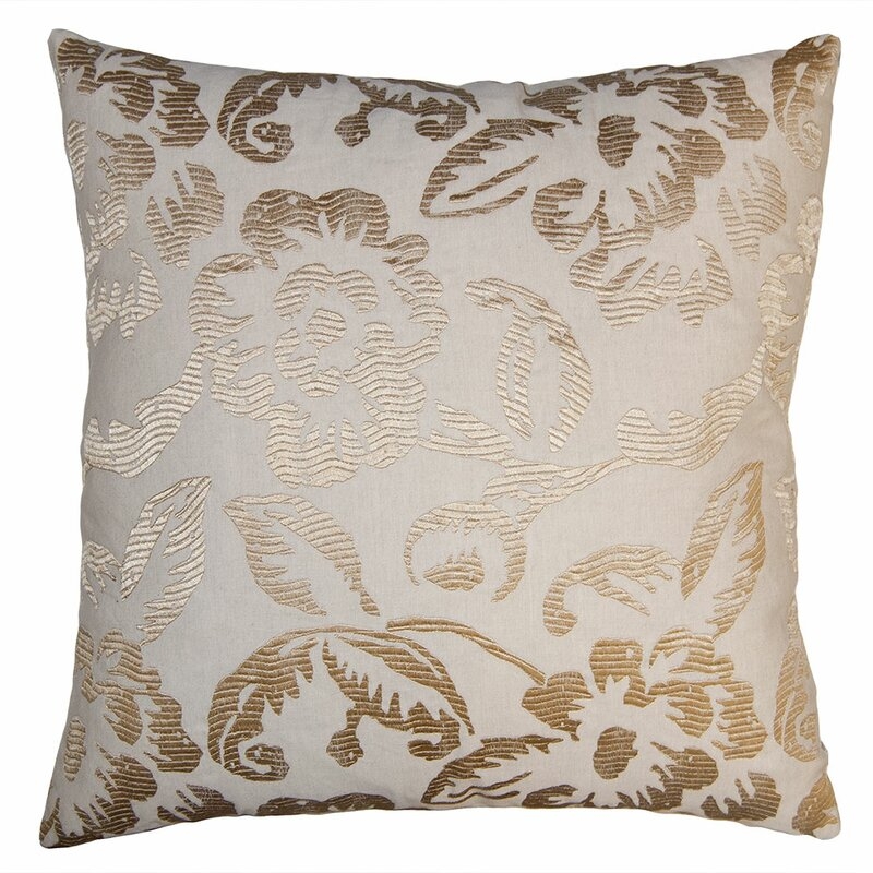 Square Feathers Domain Blossom Pillow Cover & Insert - Image 0