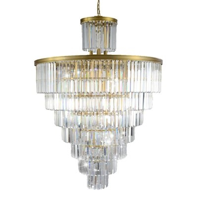Quarles 28   Light Unique Tiered Chandelier with Crystal Accents - Image 0