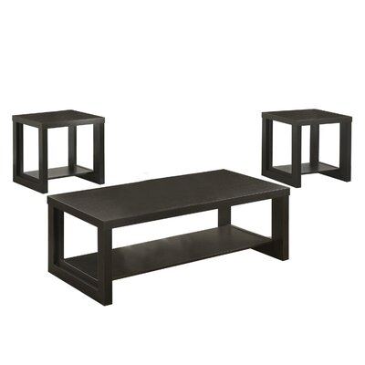 Amree Wooden 3 Piece Coffee Table Set - Image 0