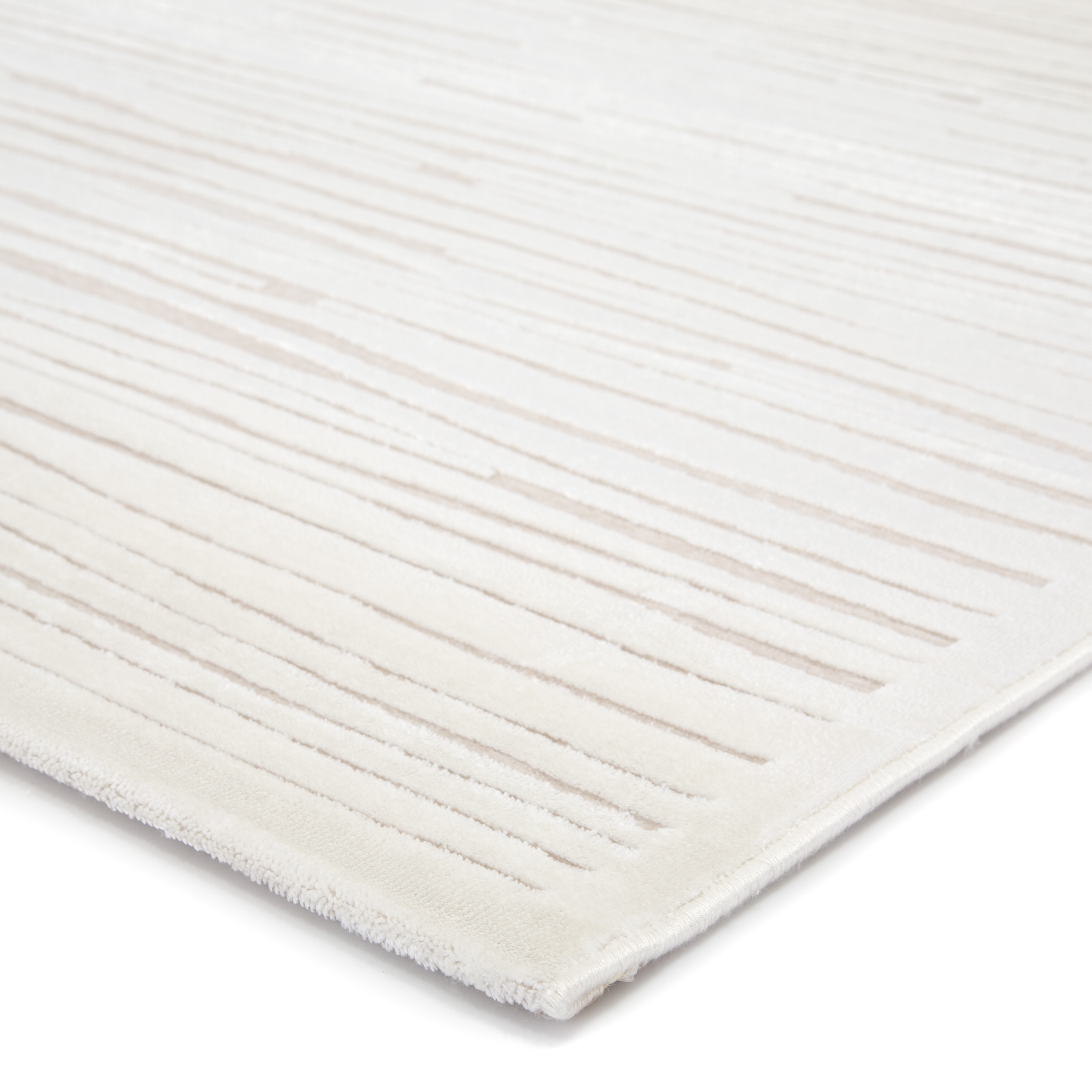 Linea Abstract White Area Rug (2' X 3') - Image 1