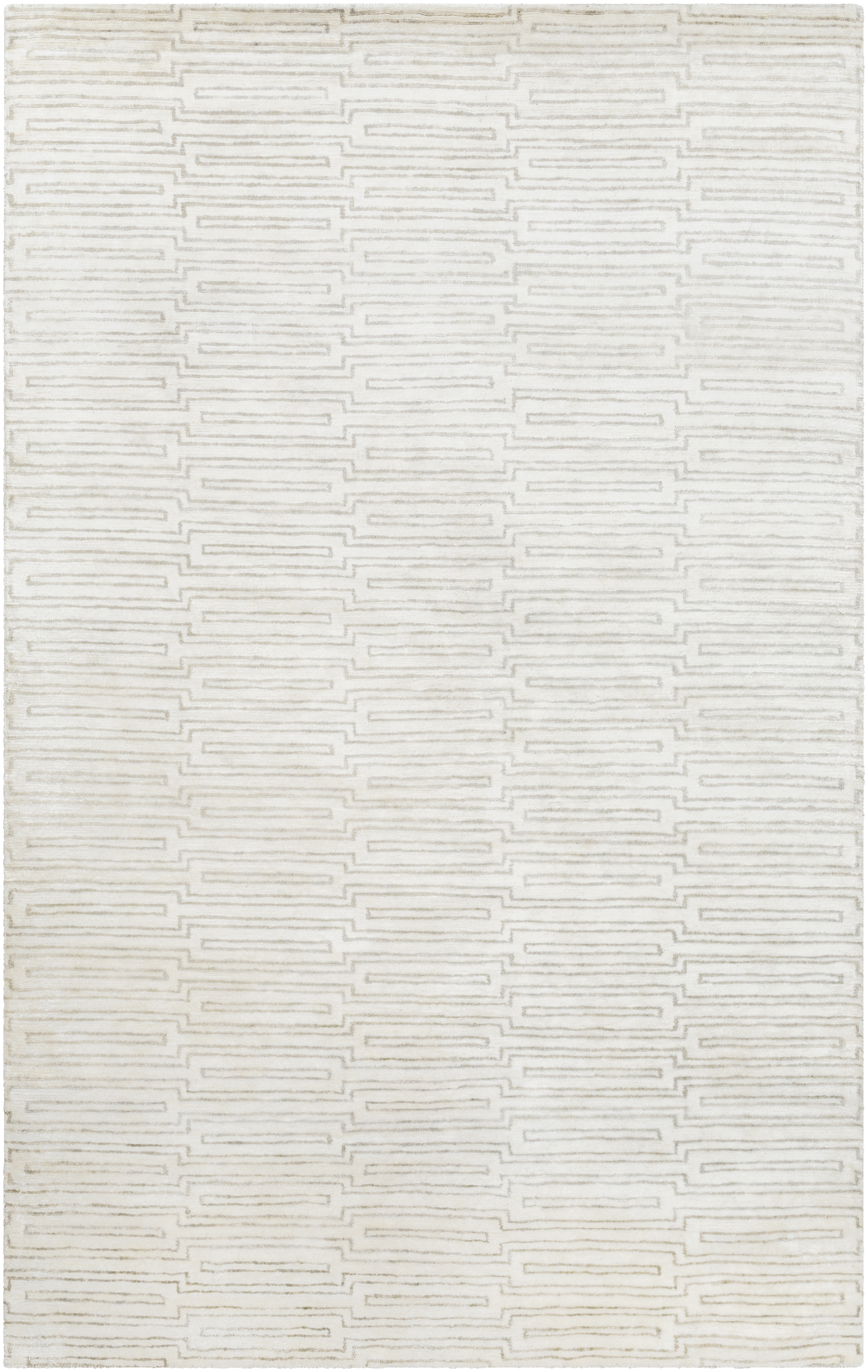 Platinum Beige Indoor 8' x 11' Handmade Rug - Image 0