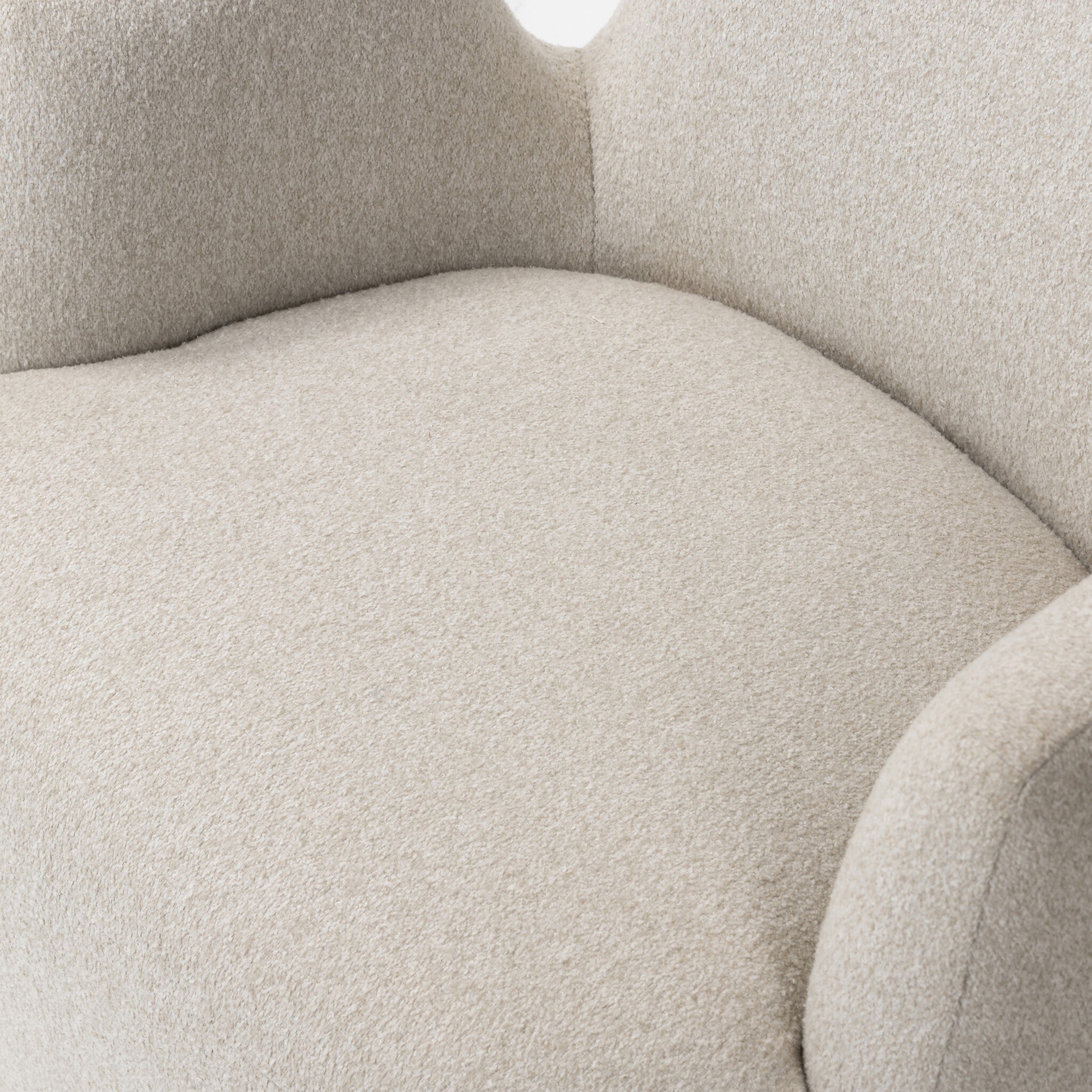 Reed Swivel Chair - Crete Pebble - Image 7