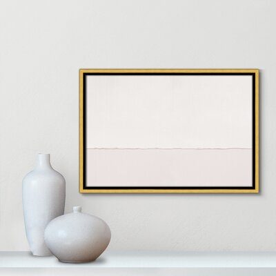 Pale Abstract In Pinks - Floater Frame Canvas - Image 0