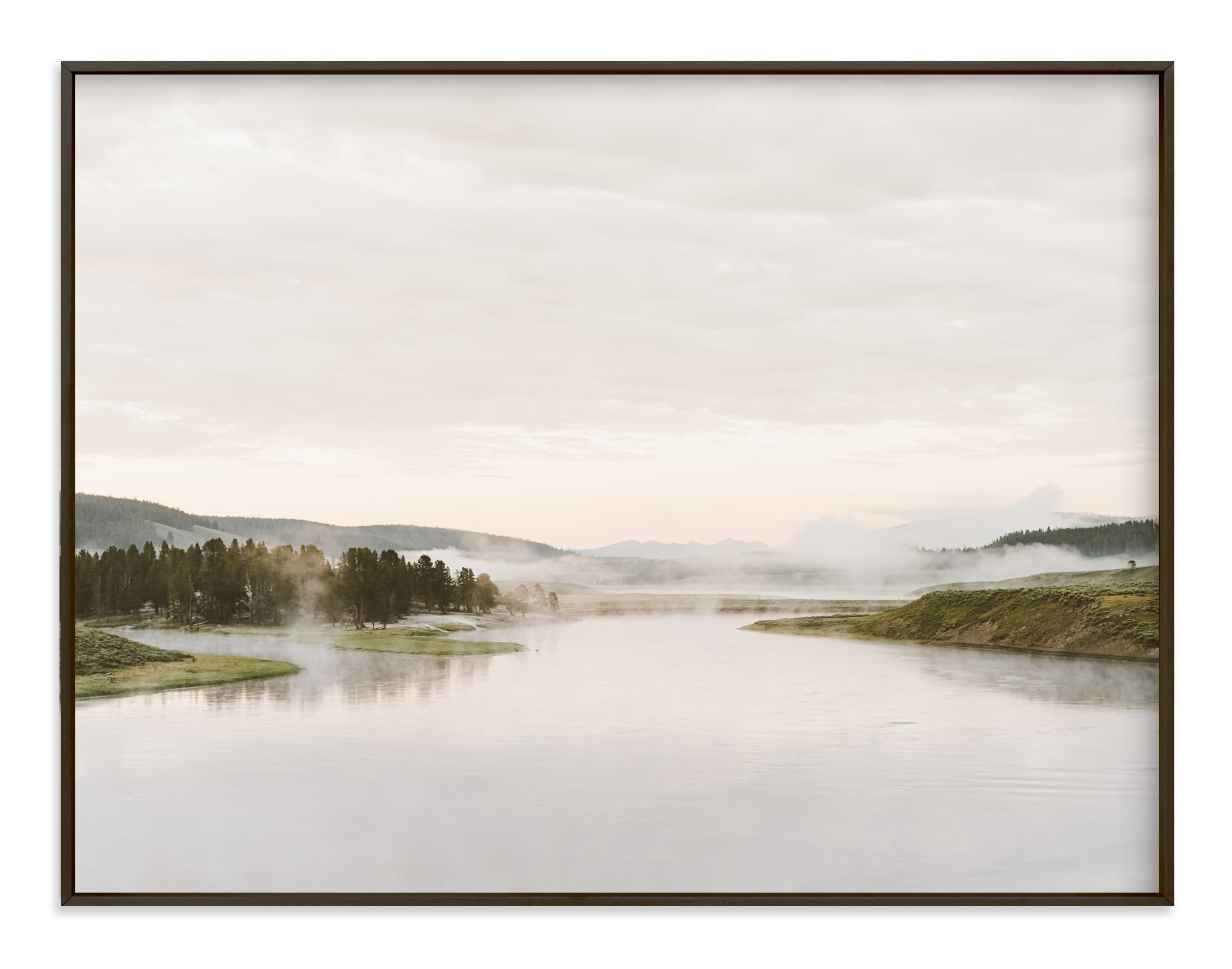 Misty Lake Art Print - Image 0