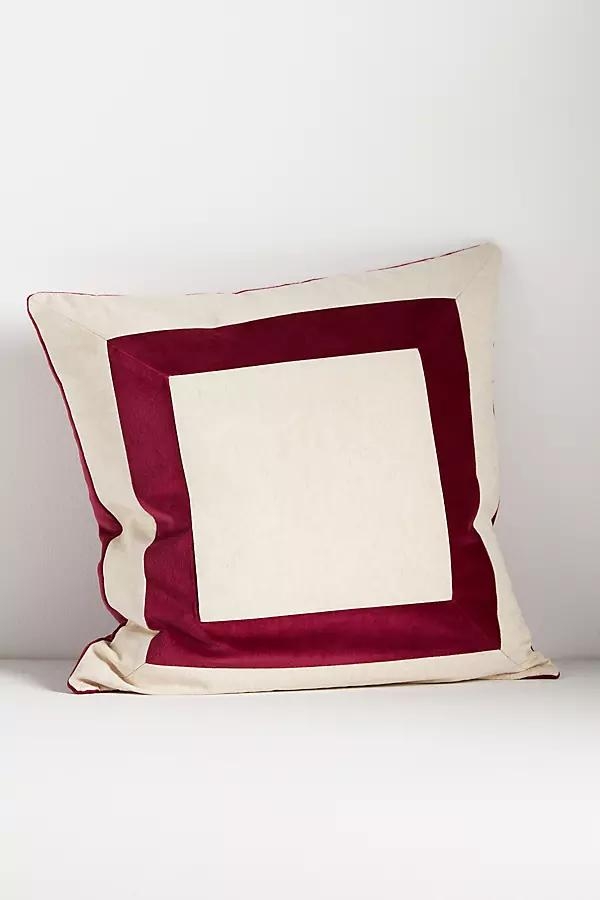 Cotton Velvet Frame Pillow - Image 0