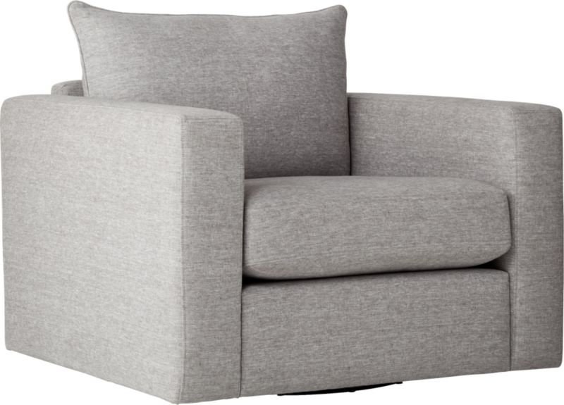 Forever Grey Swivel Armchair - Image 4