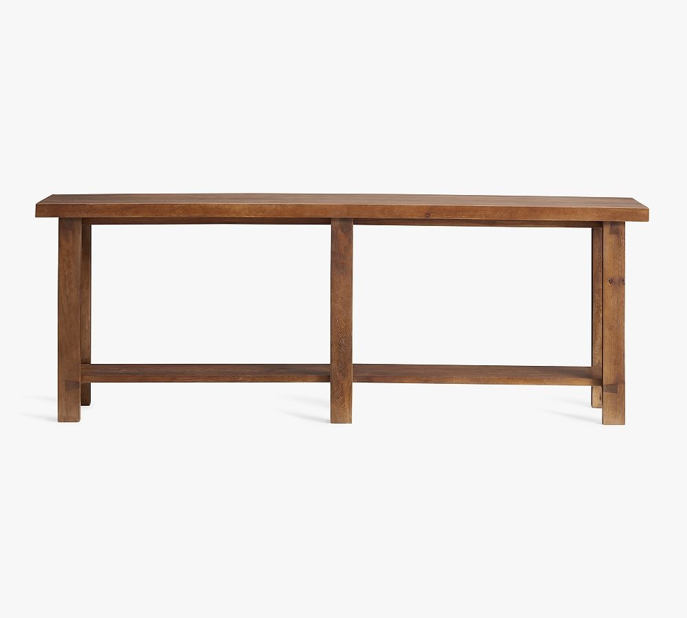 Reed 84" Grand Console Table, Antique Umber - Image 0