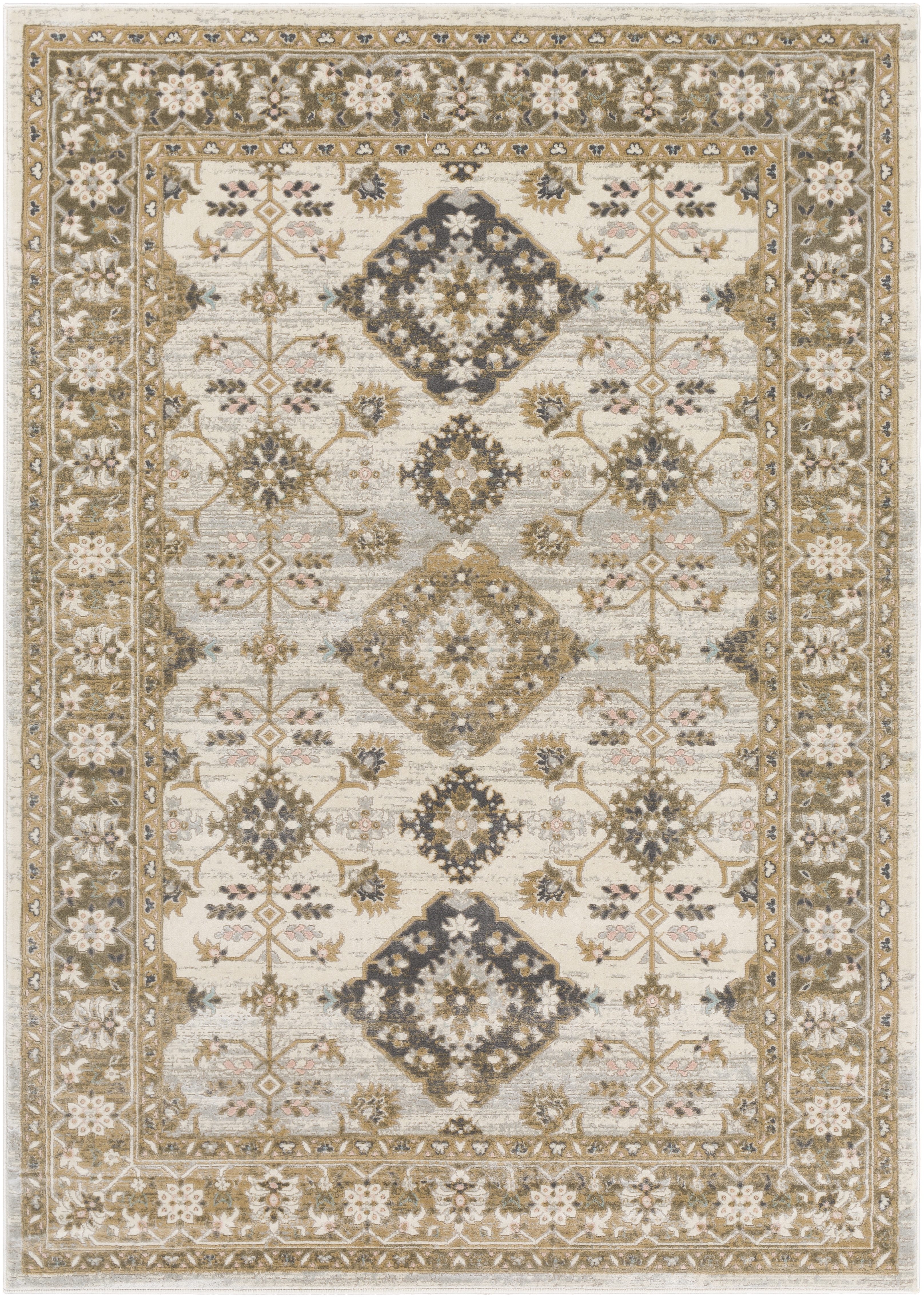 Dryden Gray Indoor 9' x 12' Machine Woven Rug - Image 0