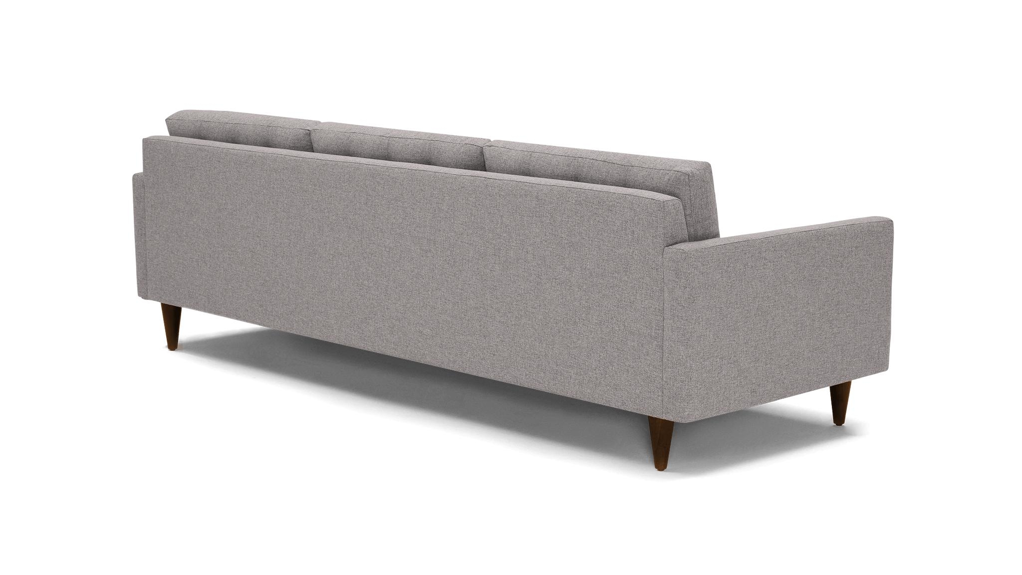 Purple Eliot Mid Century Modern Grand Sofa - Sunbrella Premier Wisteria - Mocha - Image 3