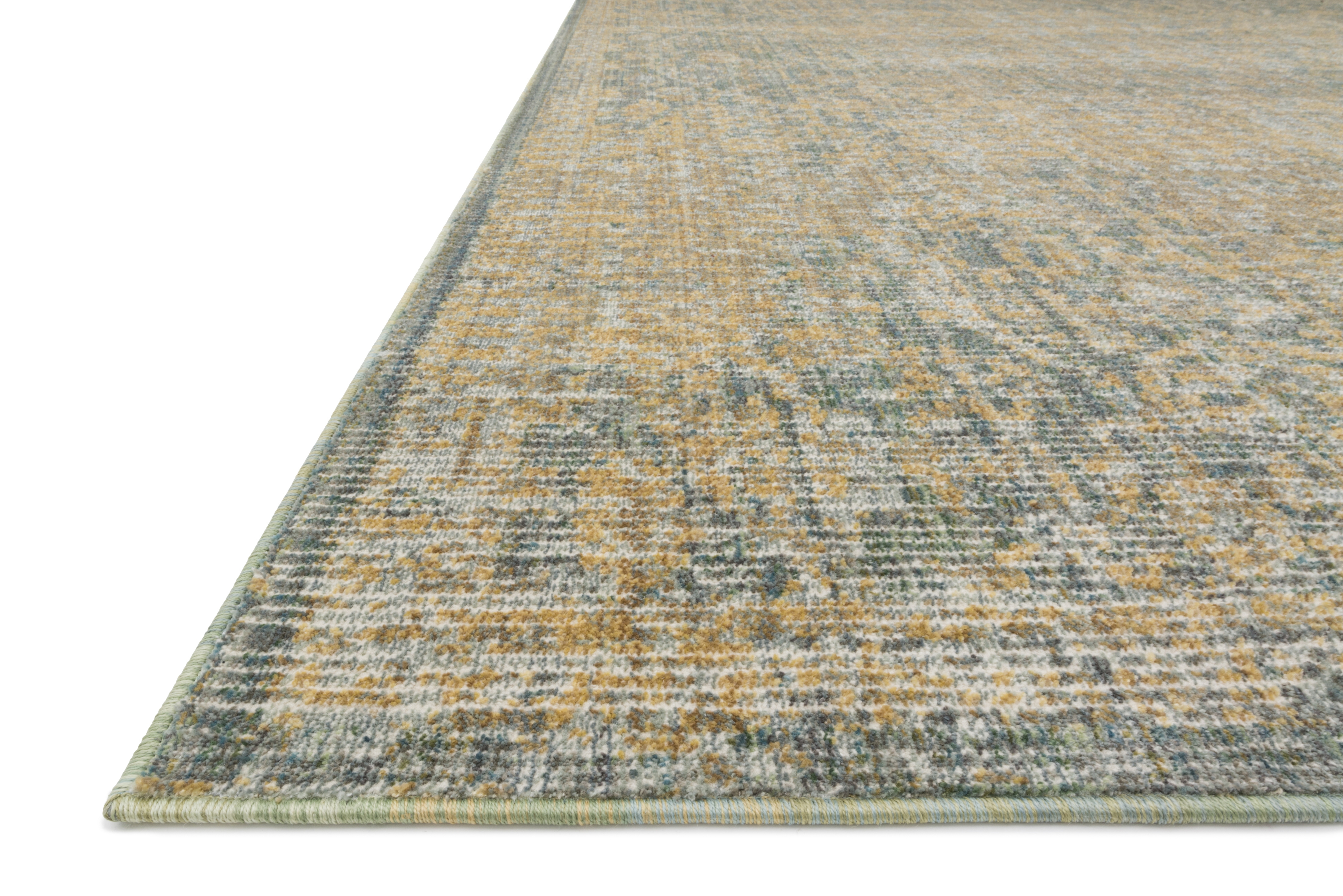 Magnolia Home by Joanna Gaines LINNEA LIN-03 MOSS   / GOLD 2'-7" x 7'-8" - Image 1