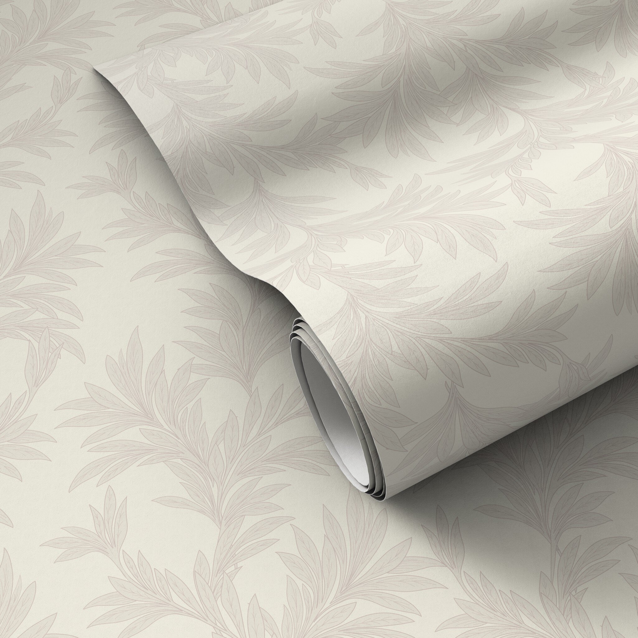 Lush Leaves Wallpaper by Getty Images - Lush Leaves Grey II - Image 0