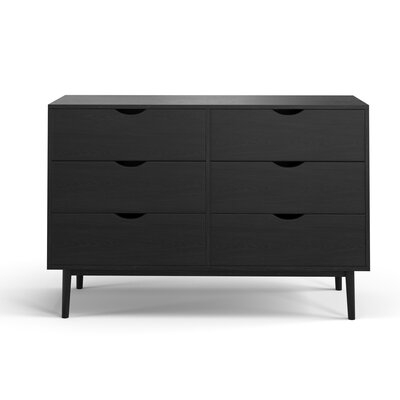 Indra 6 Drawer 47.25" W Double Dresser - Image 0