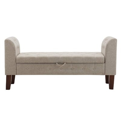 Upholstered Flip Top Storage Bench - Image 0